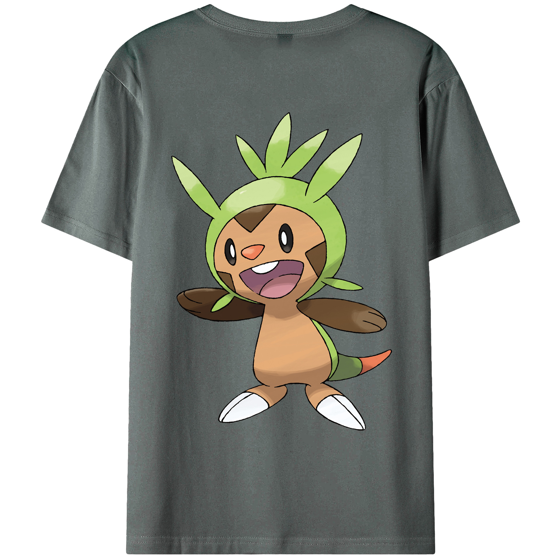 （画像用） ポケットモンスター Pokémon 綿100％ メンズ半袖Tシャツ（バックプリント） 通気性